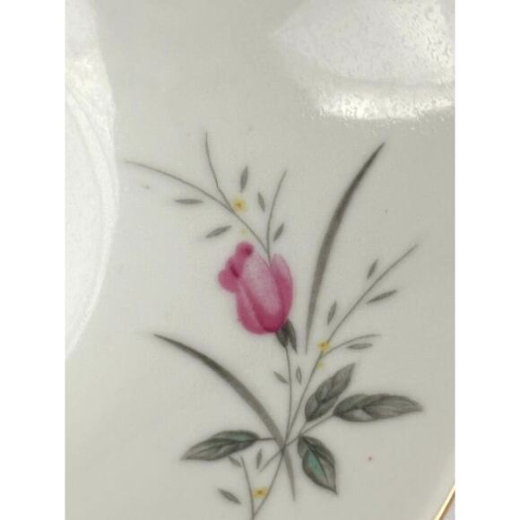 VTG Oval Serving Dish Vegetable Bowl Golden Rose Fine China of Japan 10" Long - Picture 8 of 14